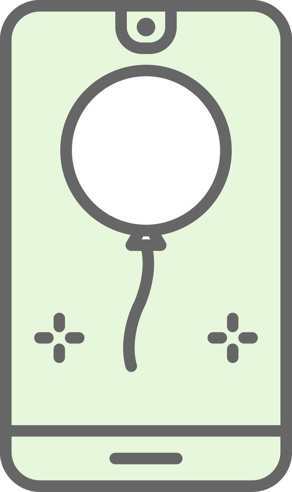 Mobile Fillay Icon Design vector