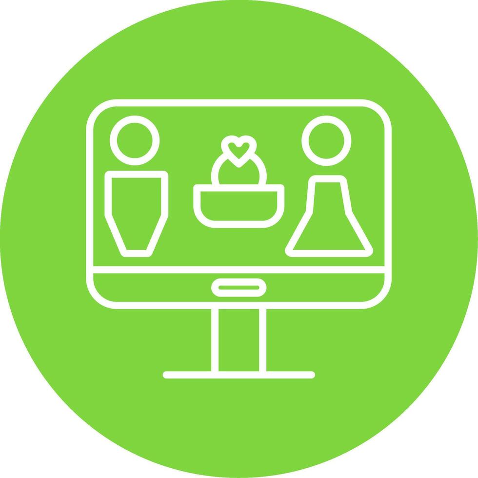 couple Multi Color Circle Icon vector