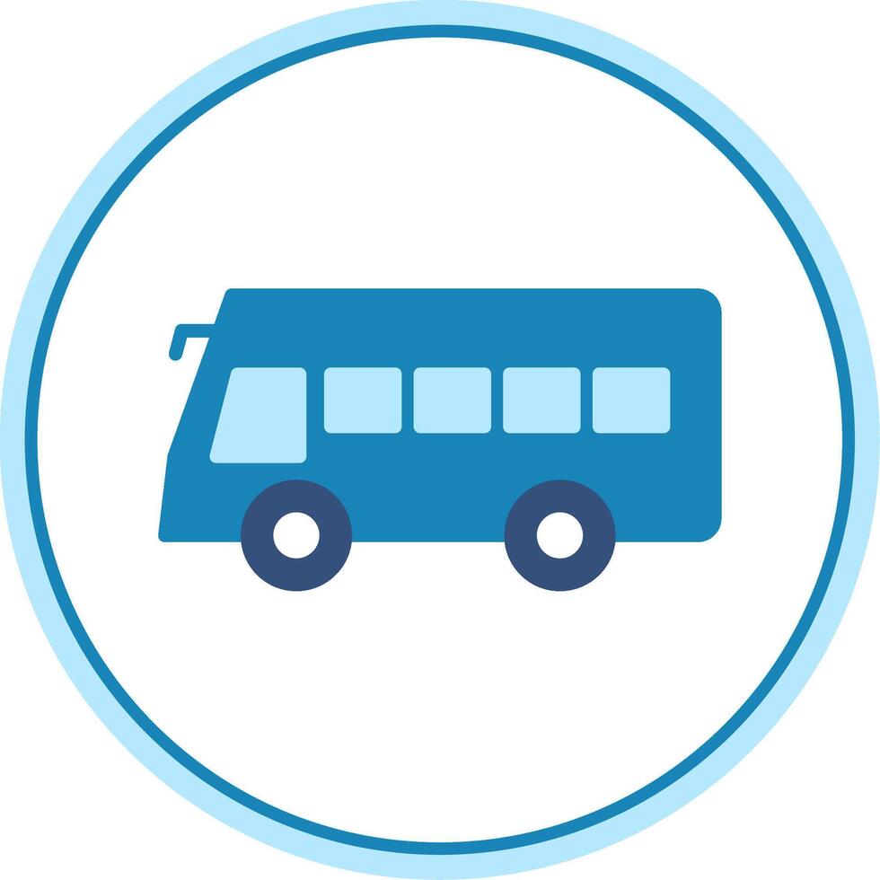 Coach Flat Circle Icon vector