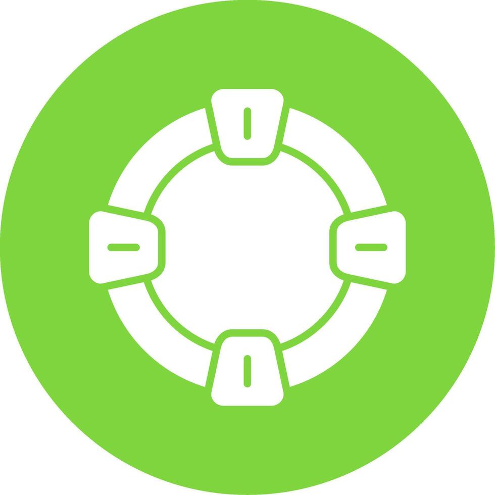 Life Saver Multi Color Circle Icon vector