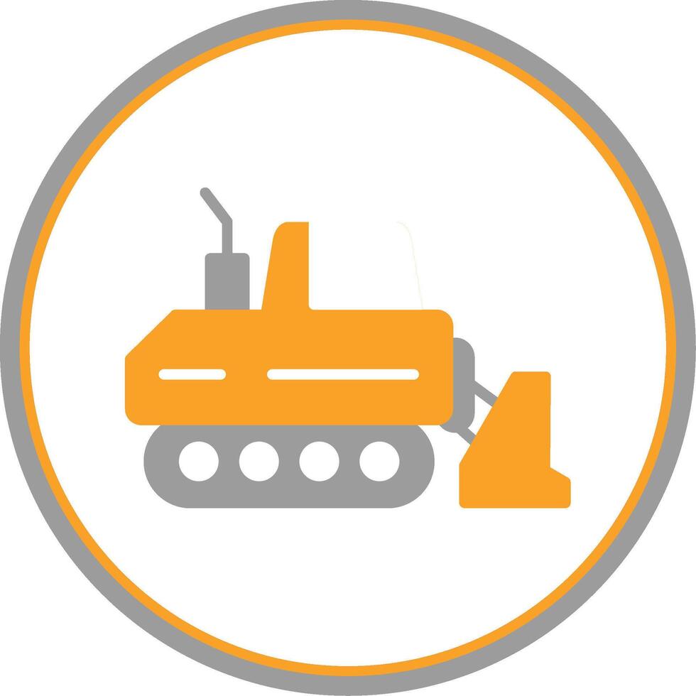 Drill Flat Circle Icon vector