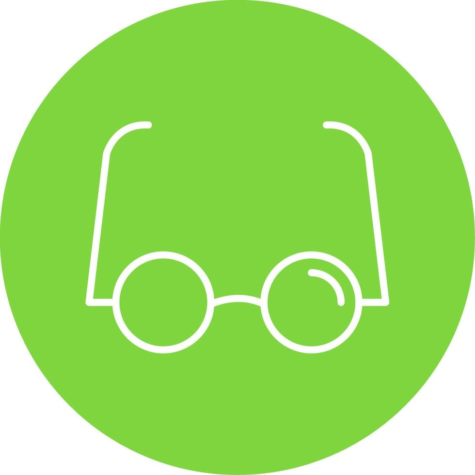 Reading Glasses Multi Color Circle Icon vector