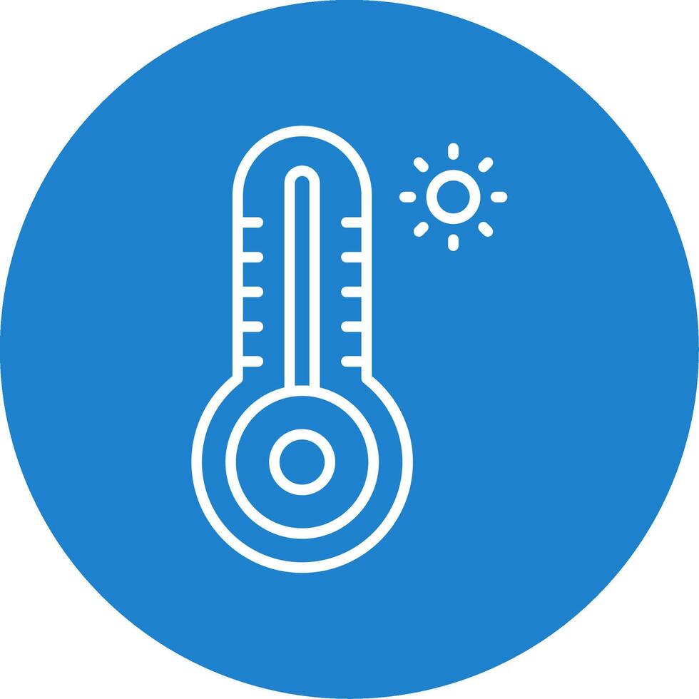 Thermometer Multi Color Circle Icon vector