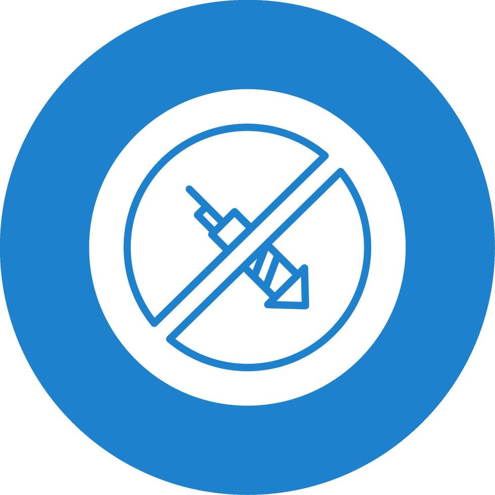 No Firework Multi Color Circle Icon vector