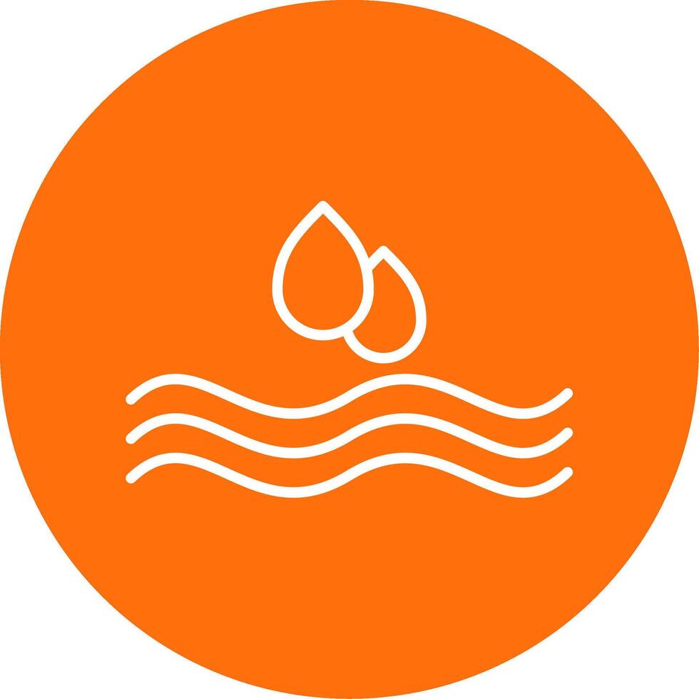 Water Drop Multi Color Circle Icon vector