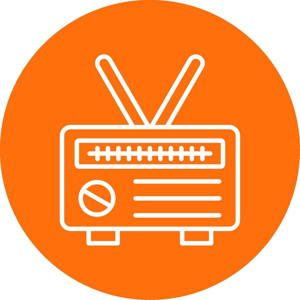 Radio Multi Color Circle Icon vector