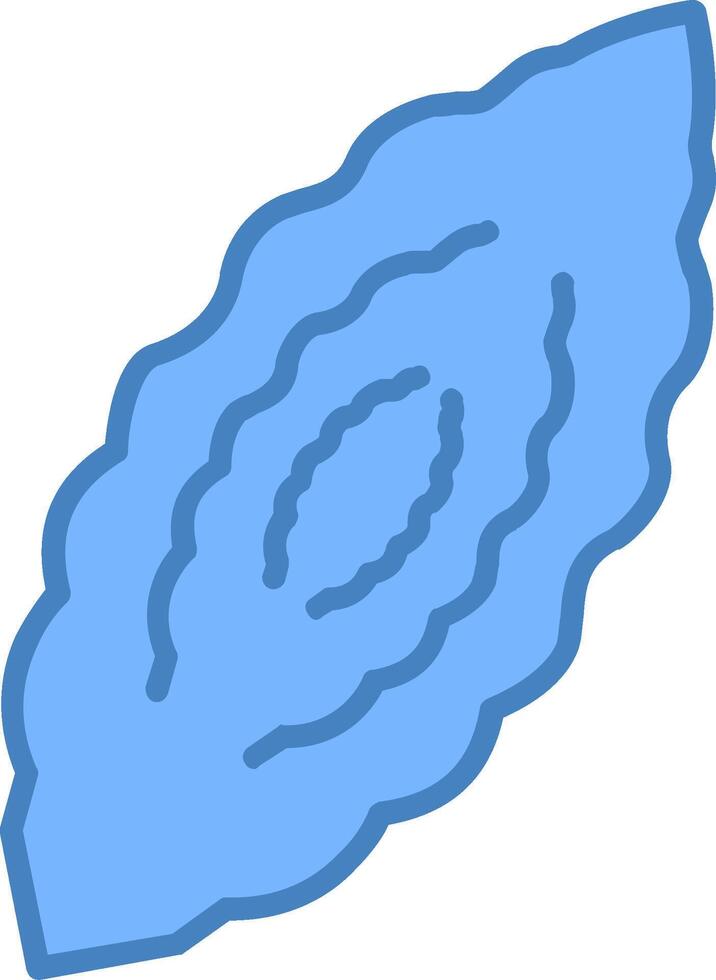 Bitter Line Filled Blue Icon vector