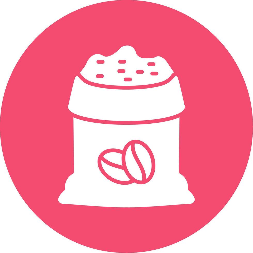 Bean Sack Multi Color Circle Icon vector