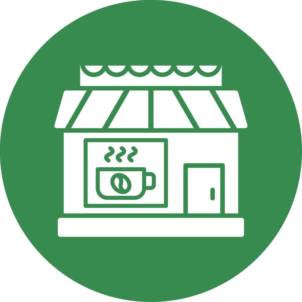 Cafe Multi Color Circle Icon vector