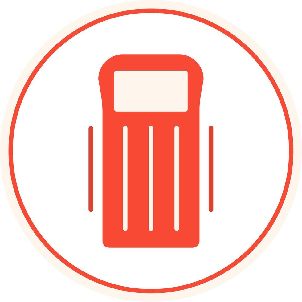 Float Flat Circle Icon vector