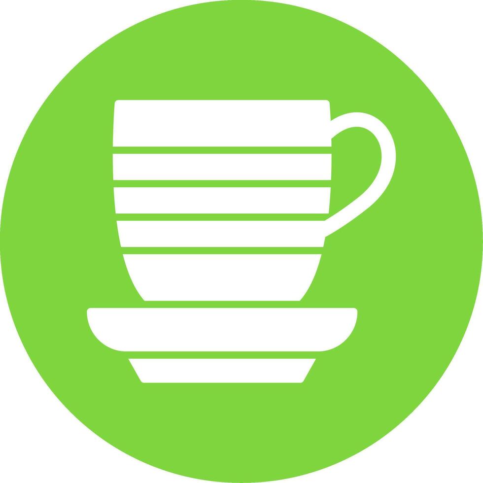Cup Multi Color Circle Icon vector
