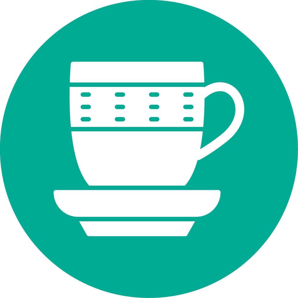 Cup Multi Color Circle Icon vector