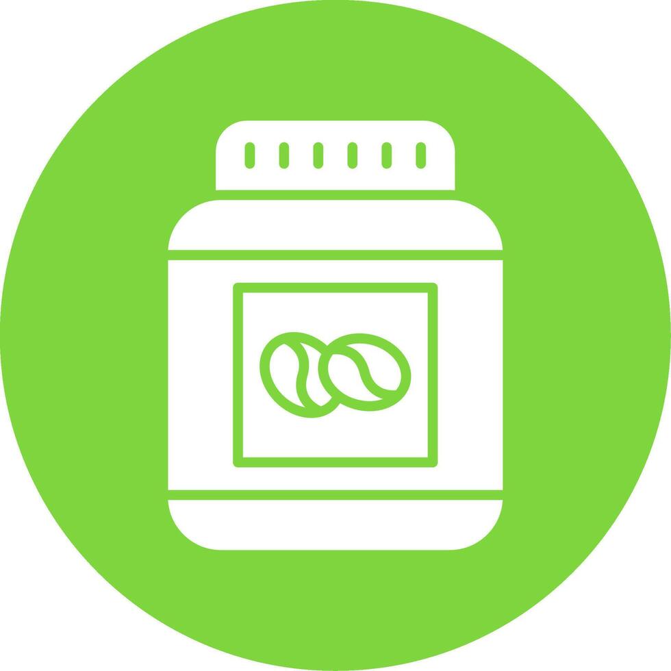 Beans Jar Multi Color Circle Icon vector
