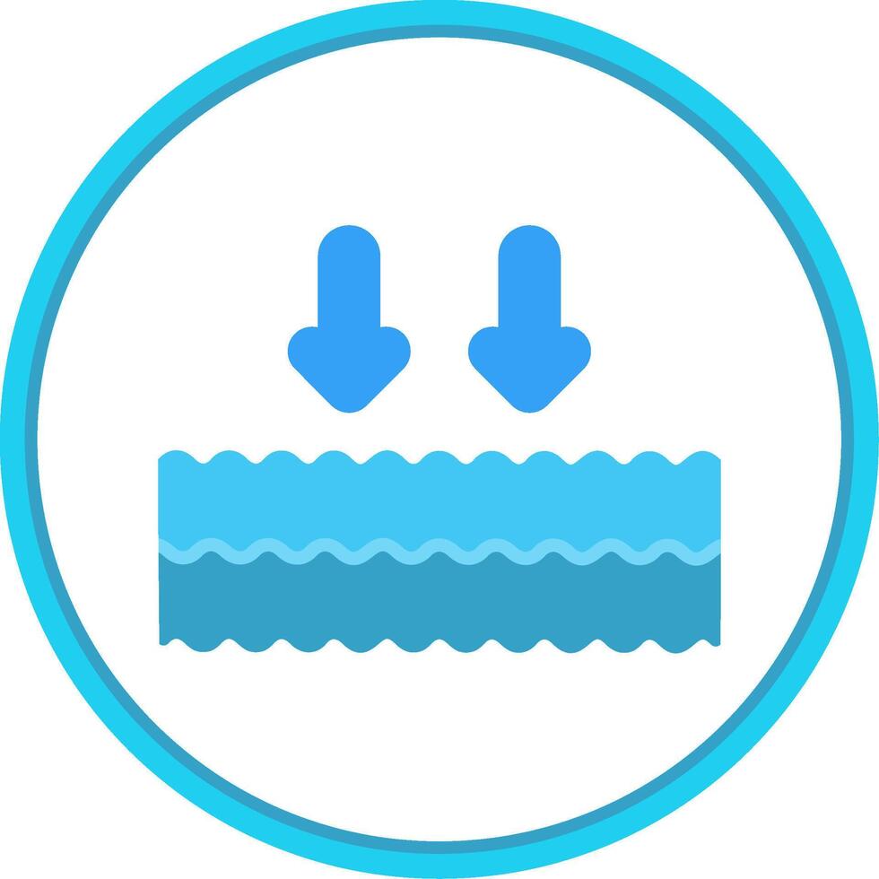 Arrows Flat Circle Icon vector