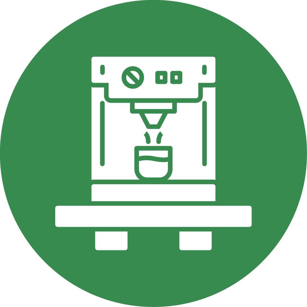 Coffee Machine Multi Color Circle Icon vector