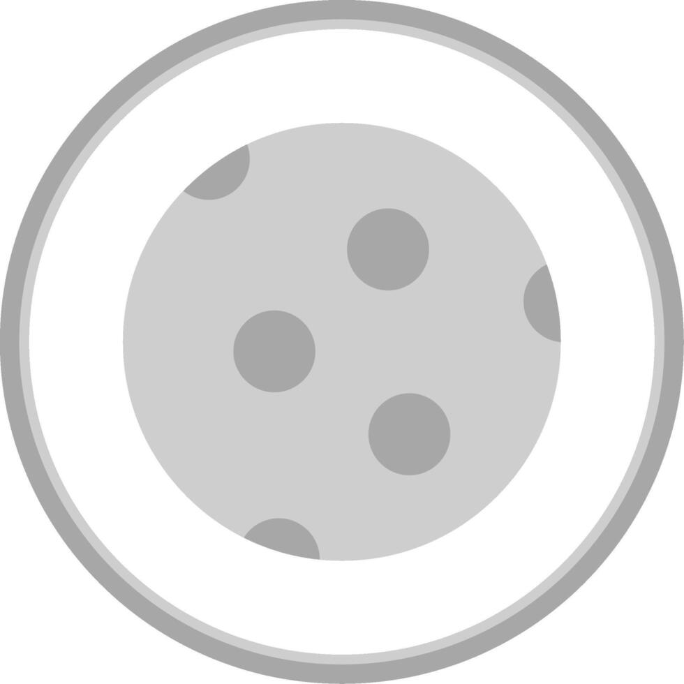 Moon Flat Circle Icon vector