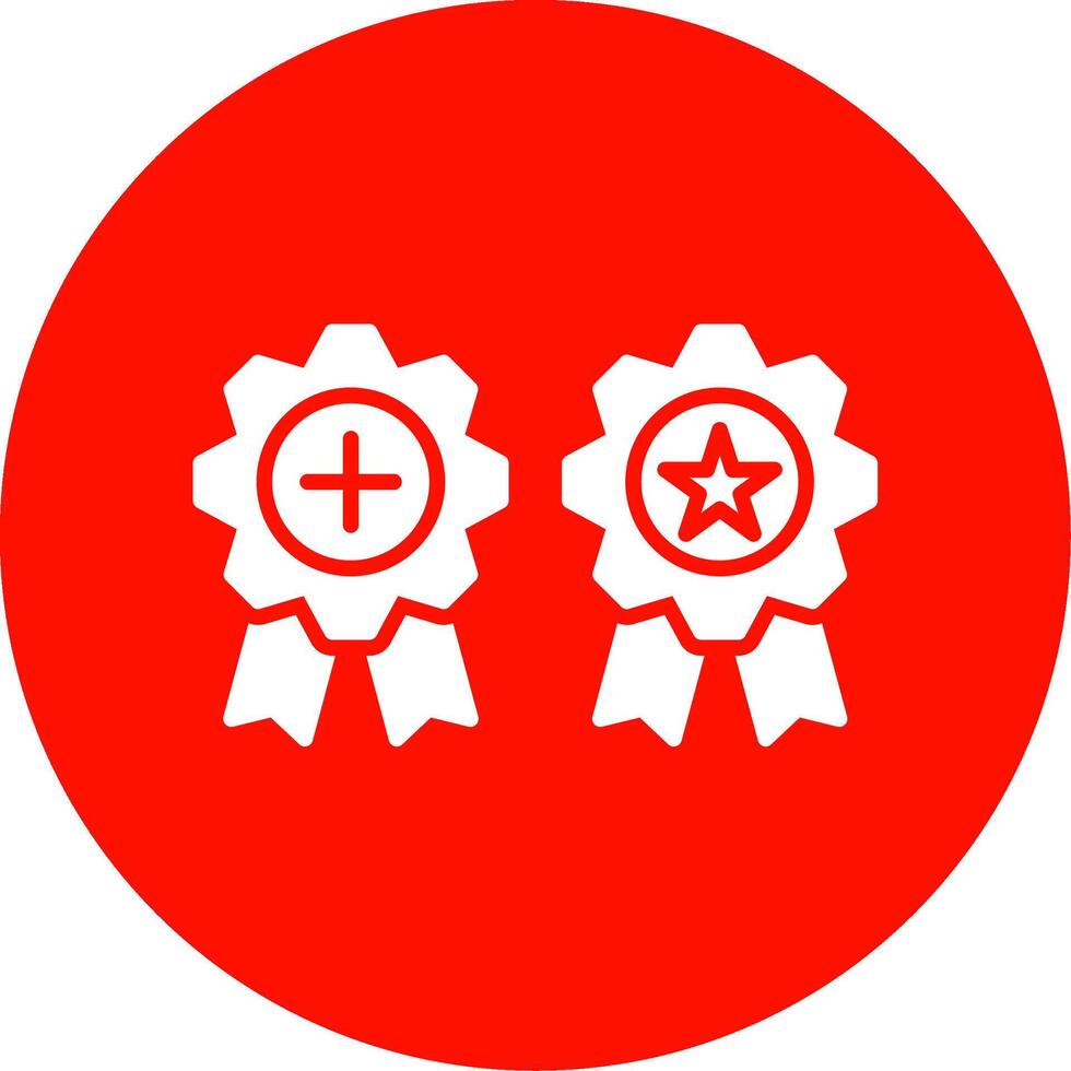 medallas multi color circulo icono vector