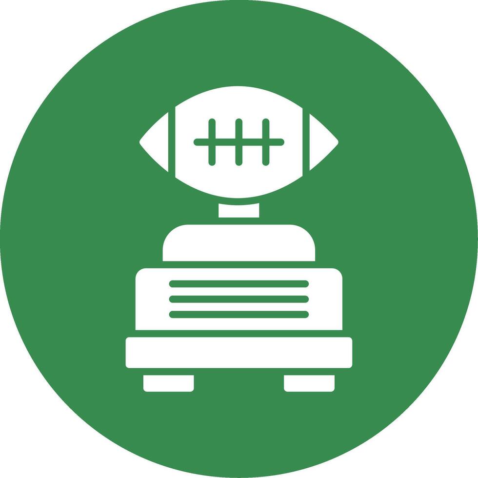 Football Multi Color Circle Icon vector