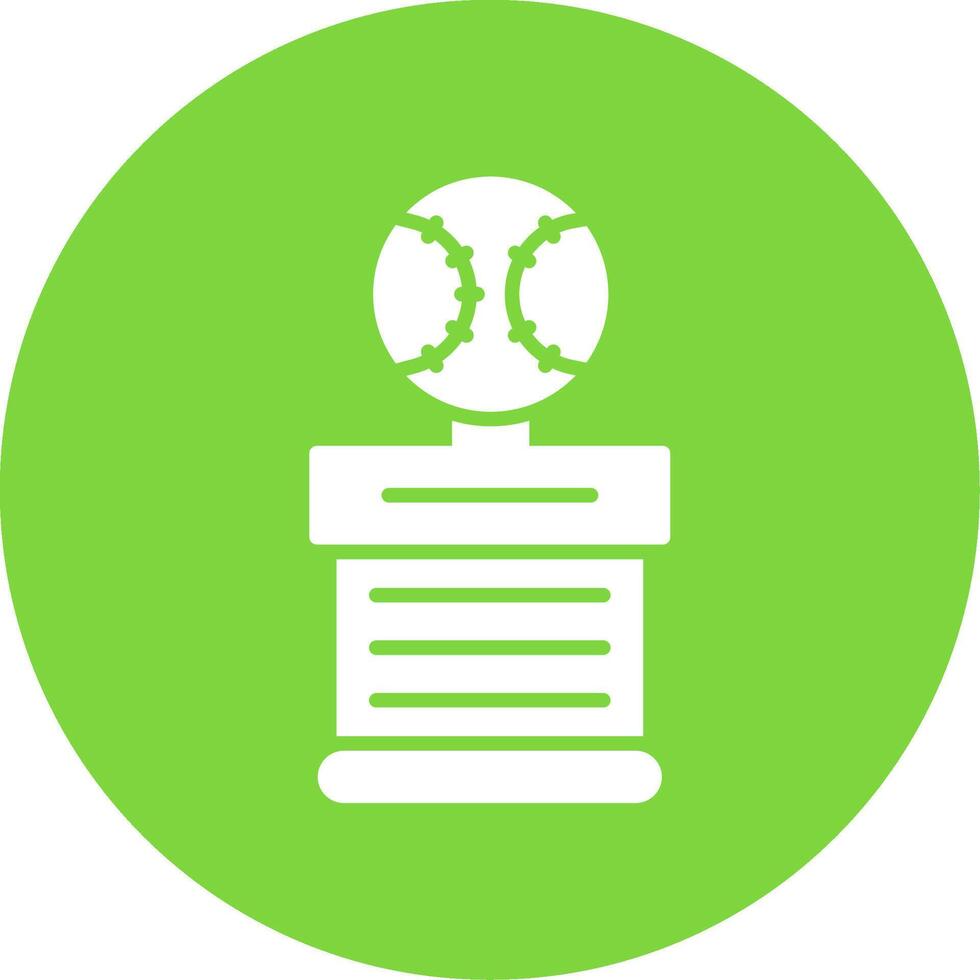 Baseball Multi Color Circle Icon vector