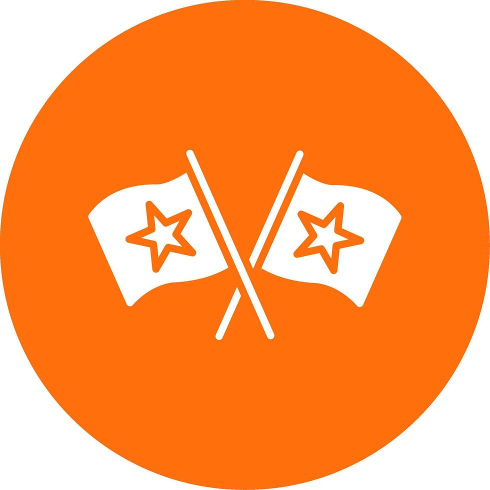 Flags Multi Color Circle Icon vector