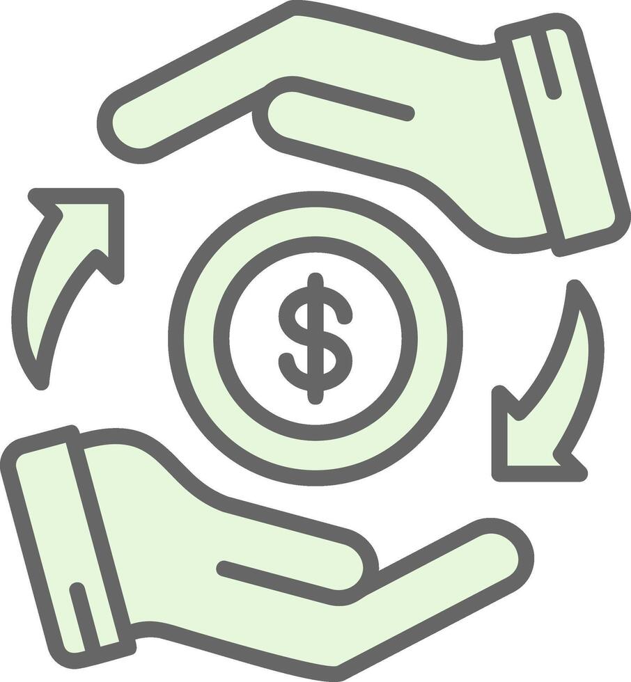 Loan Fillay Icon Design vector