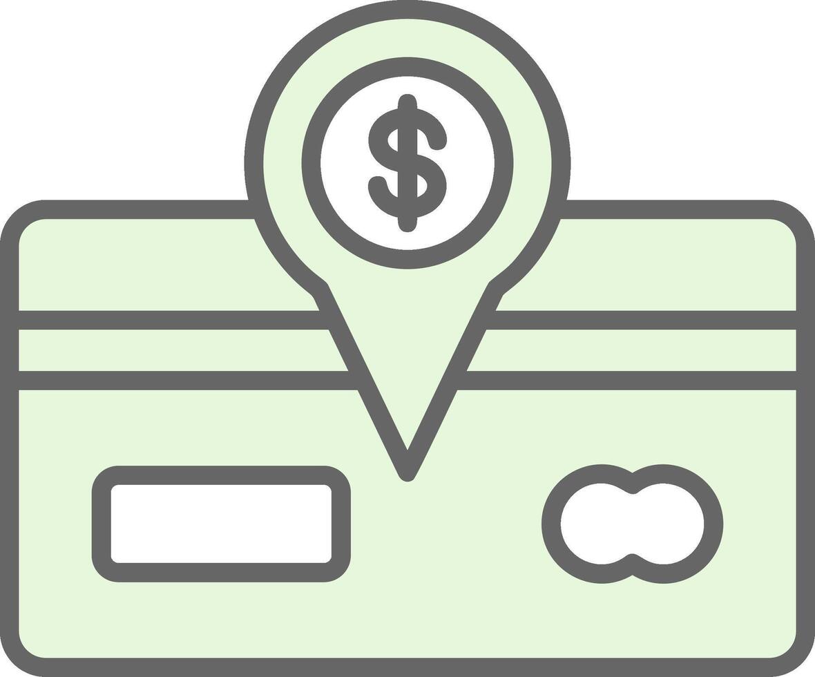 Direct Debit Fillay Icon Design vector