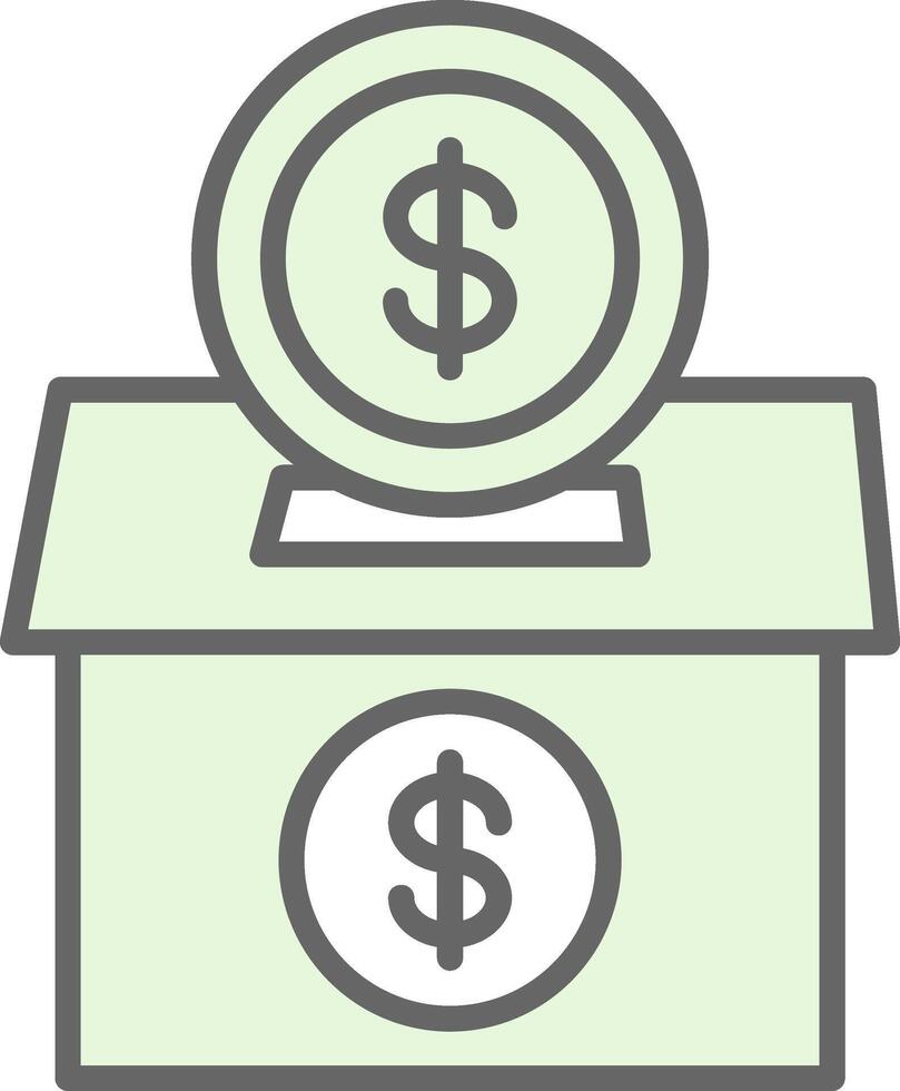 Donation Fillay Icon Design vector