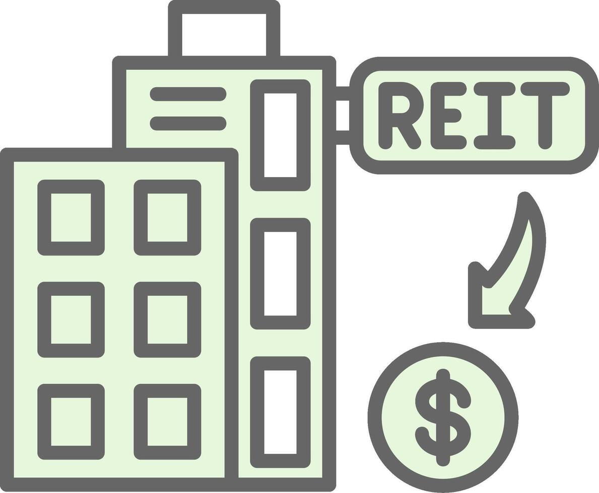 reit relleno icono diseño vector