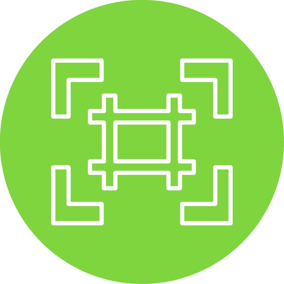 Grid Multi Color Circle Icon vector