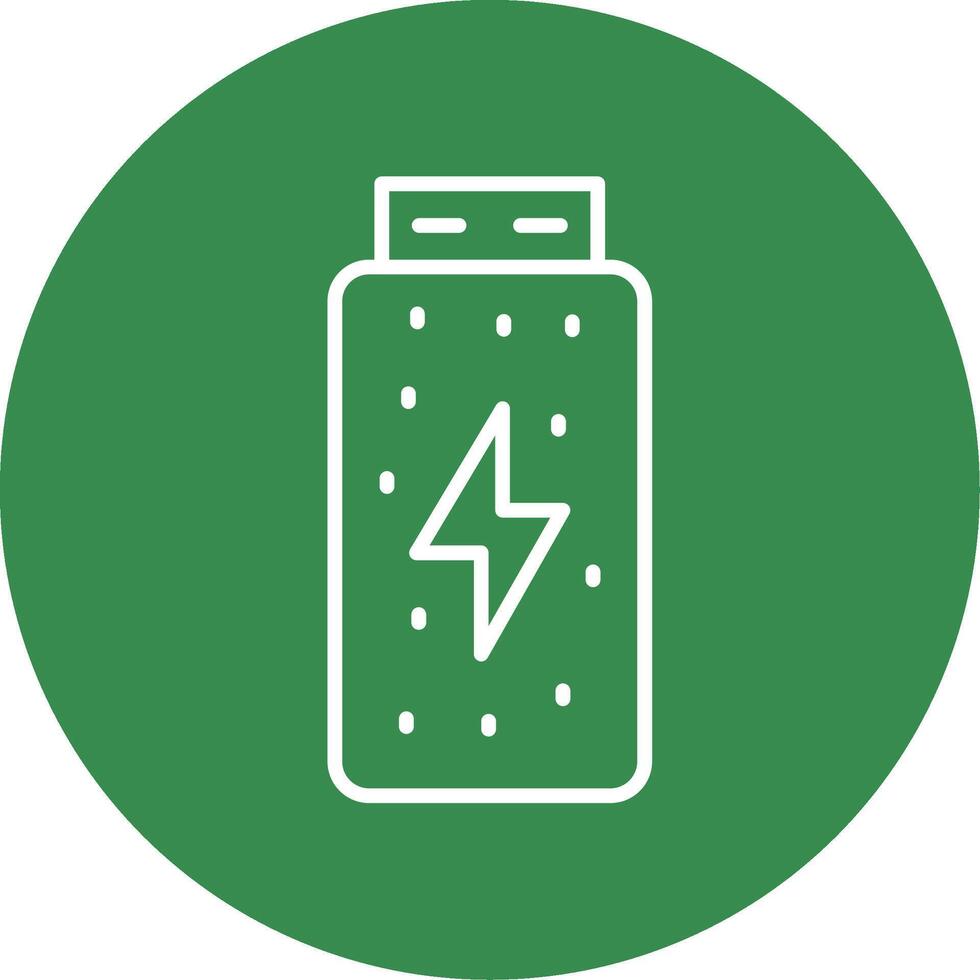 Battery Status Multi Color Circle Icon vector