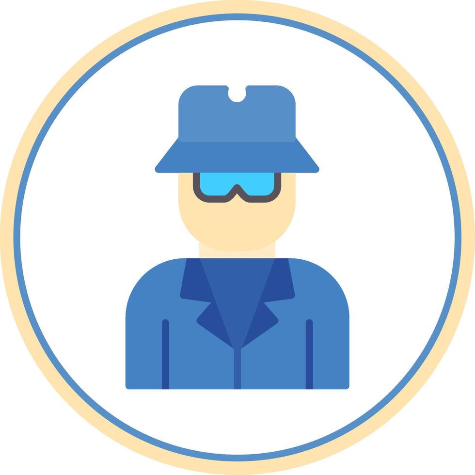 Aonymity Aonymity Flat Circle Icon vector
