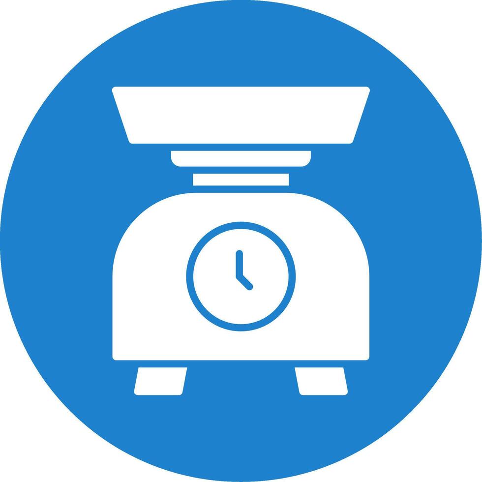 Kitchen Scale Multi Color Circle Icon vector
