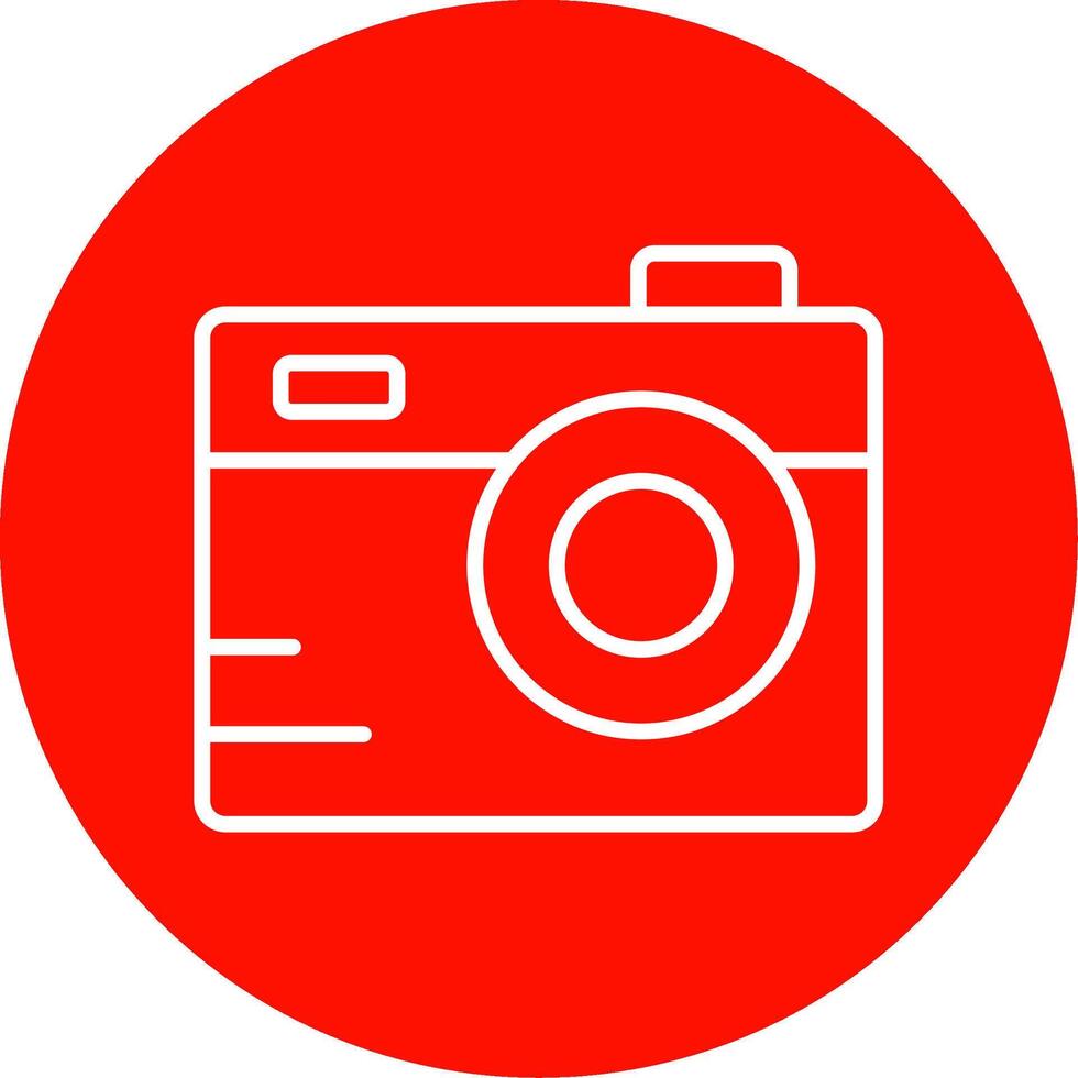Camera Multi Color Circle Icon vector