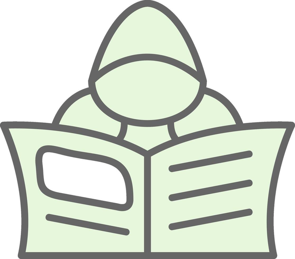 Hacker Fillay Icon Design vector