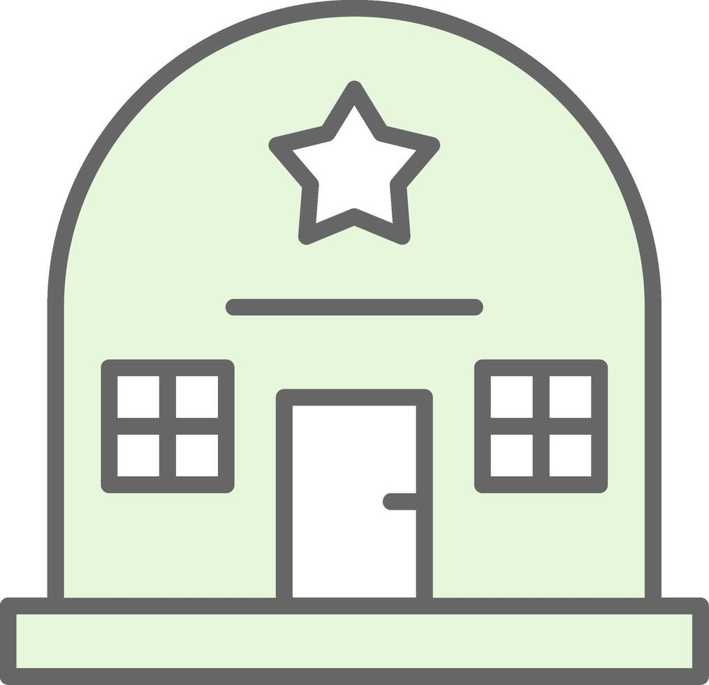 Army Base Fillay Icon Design vector