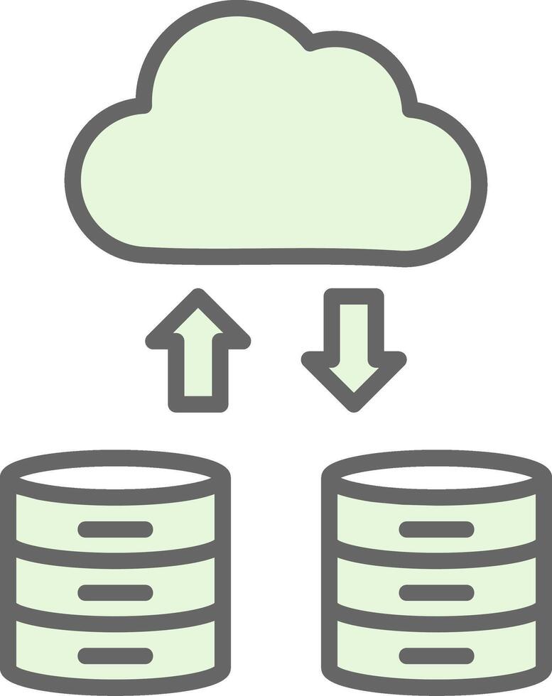 Uploading Fillay Icon Design vector