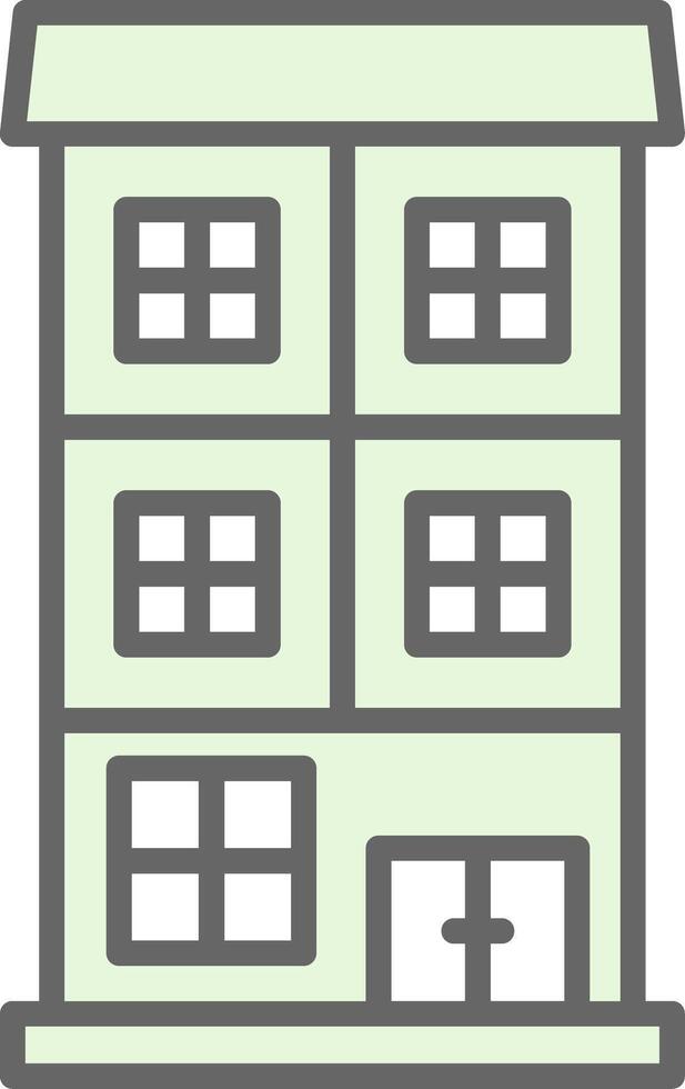 Appartment Fillay Icon Design vector