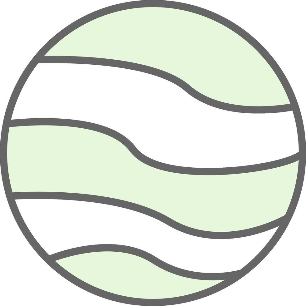 Planet Fillay Icon Design vector