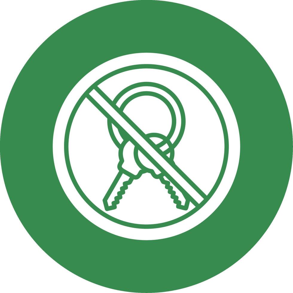 Prohibited Sign Multi Color Circle Icon vector