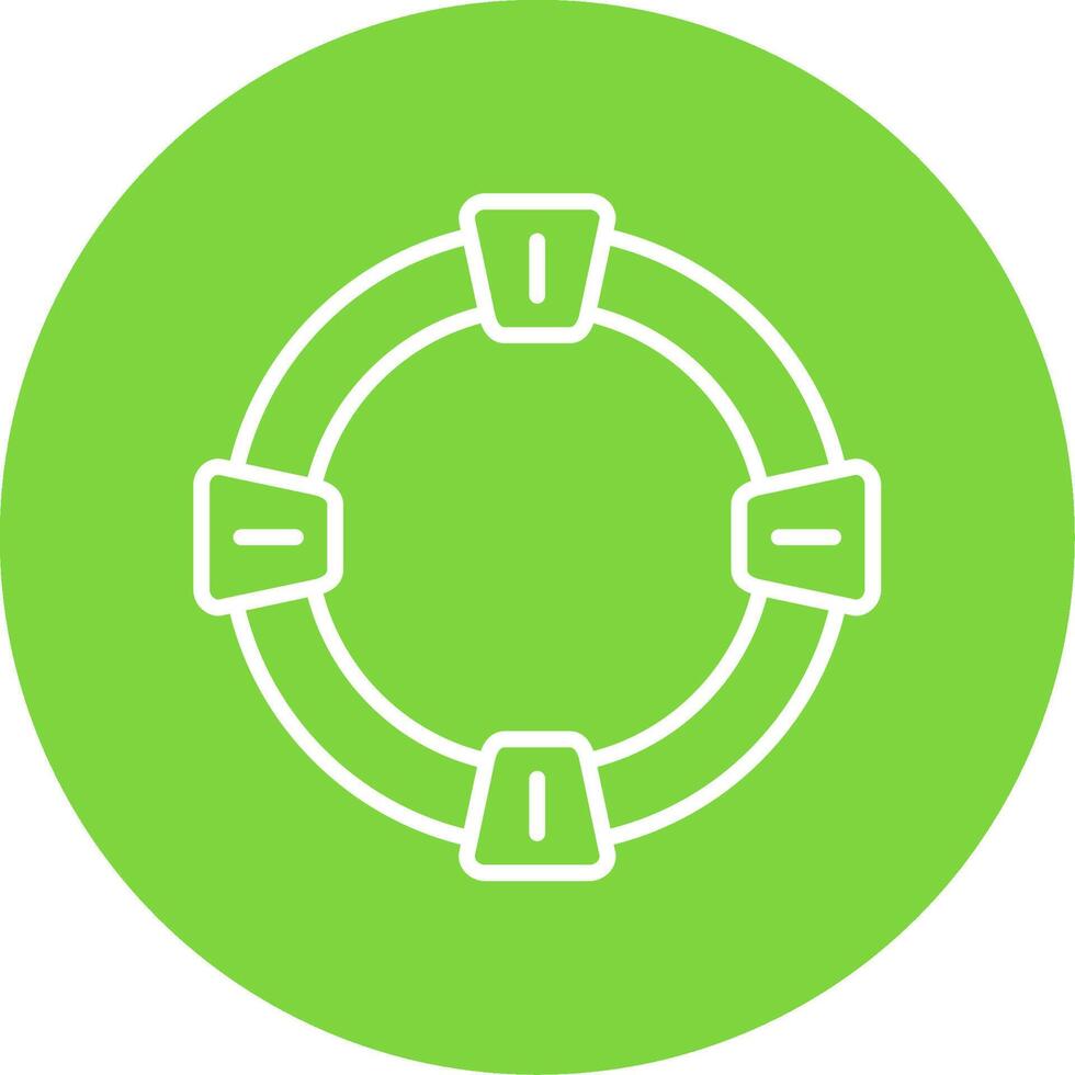 Life Saver Multi Color Circle Icon vector