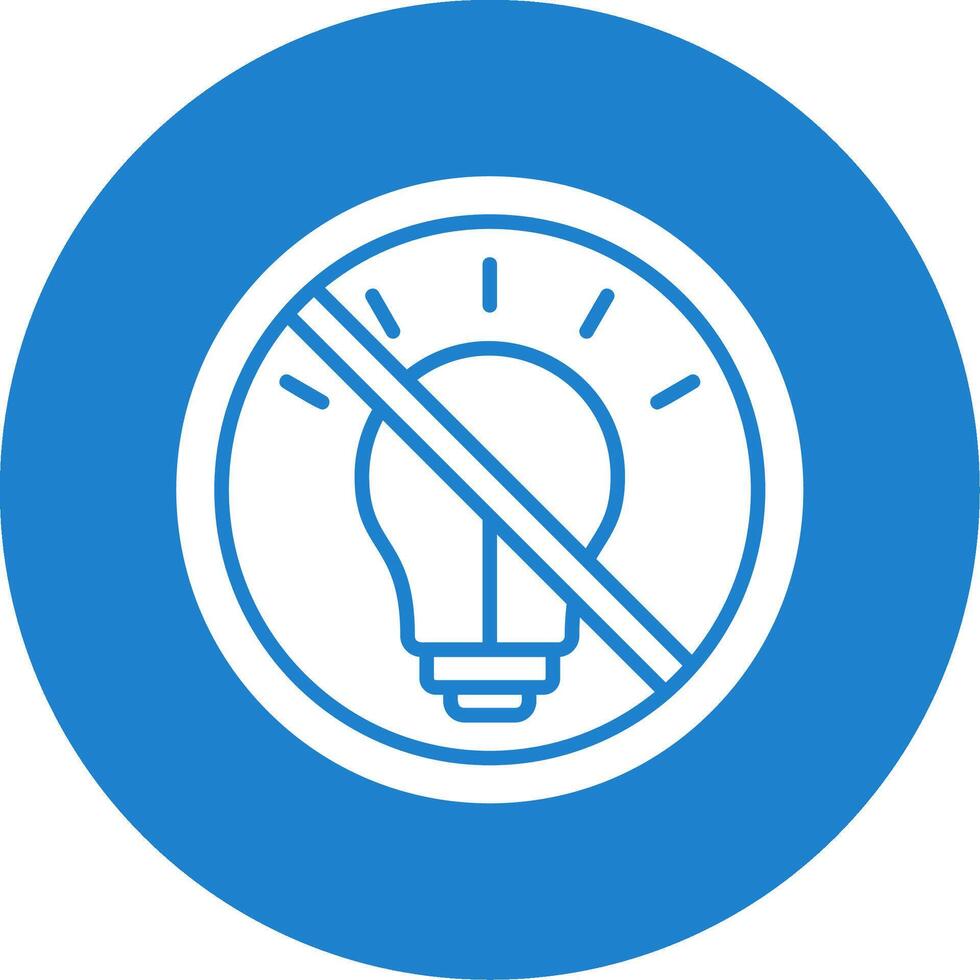 No Lights Multi Color Circle Icon vector