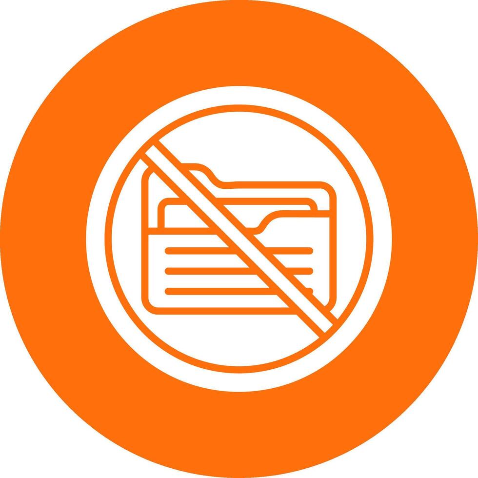 Prohibited Sign Multi Color Circle Icon vector