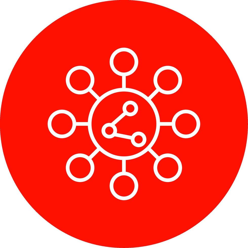 Share Multi Color Circle Icon vector