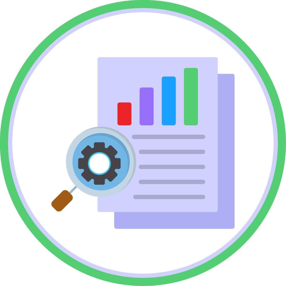 Jackhammer Flat Circle Icon vector