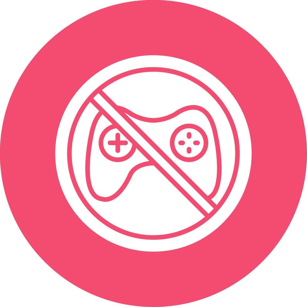 Prohibited Sign Multi Color Circle Icon vector
