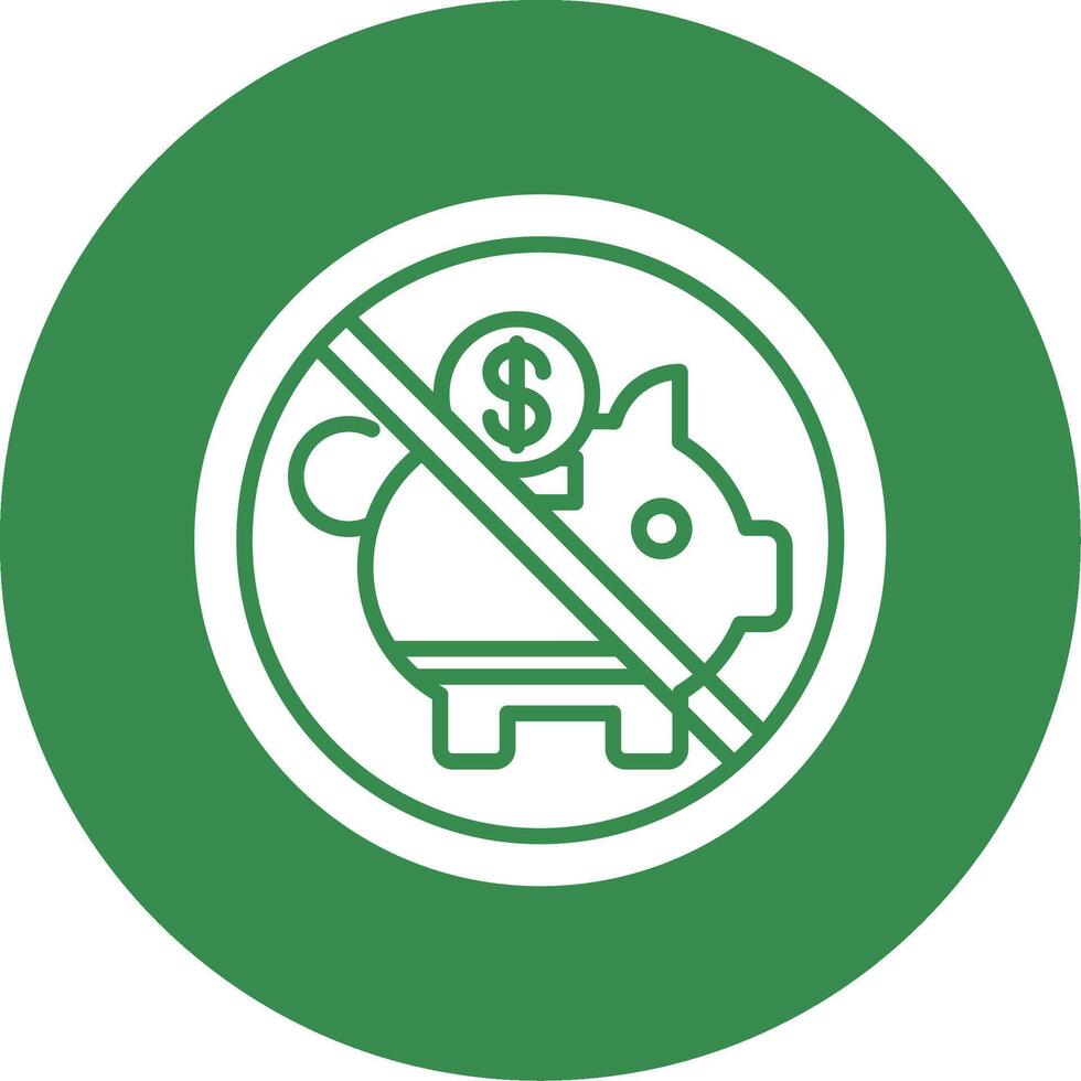 Prohibited Sign Multi Color Circle Icon vector