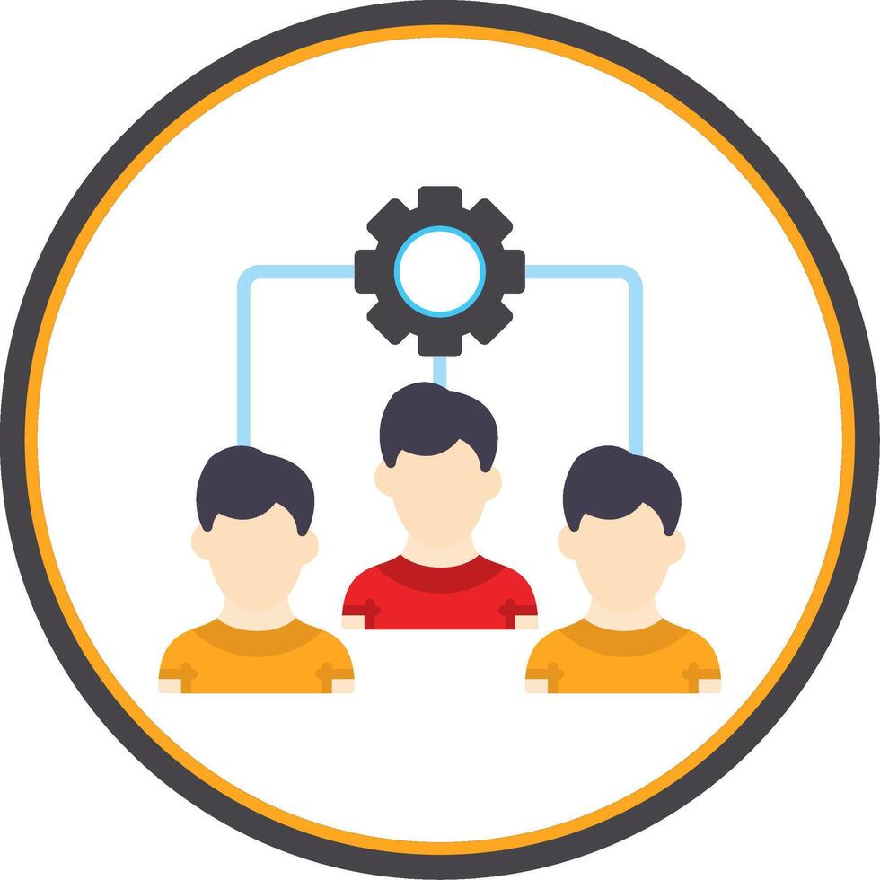 Buildling Flat Circle Icon vector