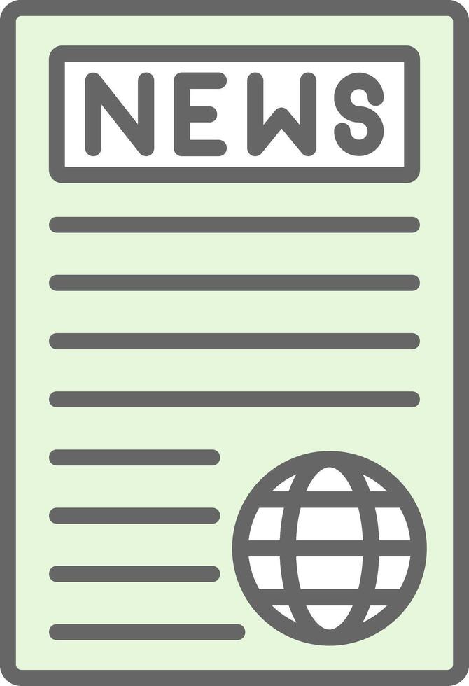 News Report Fillay Icon Design vector