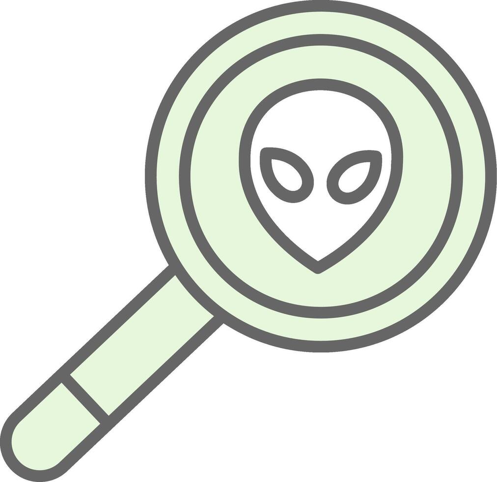 Aliens Fillay Icon Design vector