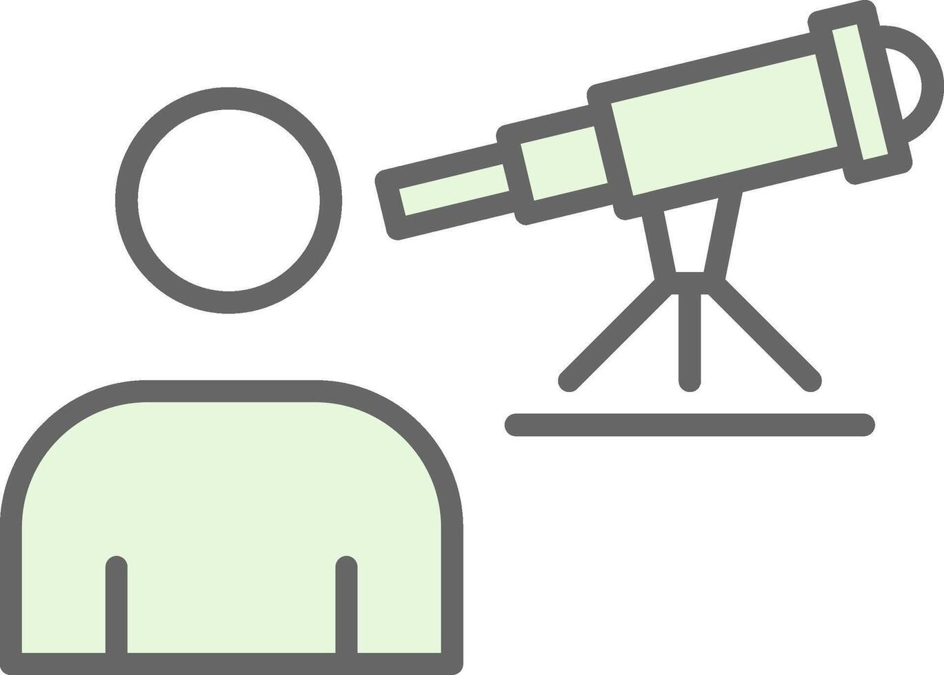 Astronomer Fillay Icon Design vector